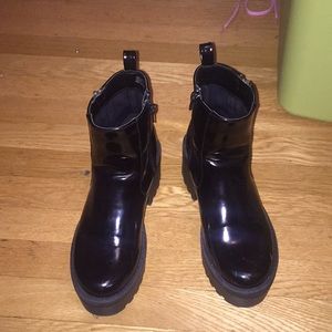 Black platforms size 6